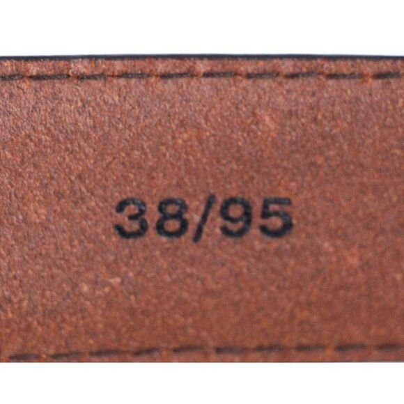 DOCKERS BROWN GENUINE LEATHER 1 1/8"Wd CASUAL DRESS MEN'S BELT Sz 38/95 (T98 - Picture 8 of 11